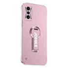 For Redmi K50 Gaming Baking Varnish 360 Rotate Holder No Frame PC Phone Case(Pink) - 1