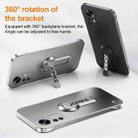 For Redmi K50 Ultra Baking Varnish 360 Rotate Holder No Frame PC Phone Case(Silver) - 3