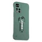 For Redmi Note 11 Pro Baking Varnish 360 Rotate Holder No Frame PC Phone Case(Green) - 1