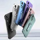 For Redmi Note 11 Pro Baking Varnish 360 Rotate Holder No Frame PC Phone Case(Green) - 2