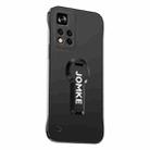 For Redmi Note 11 Pro Baking Varnish 360 Rotate Holder No Frame PC Phone Case(Black) - 1