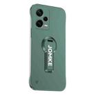 For Redmi Note 12 Pro 4G Baking Varnish 360 Rotate Holder No Frame PC Phone Case(Green) - 1