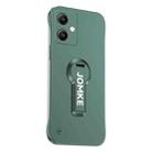 For Redmi Note 13 Baking Varnish 360 Rotate Holder No Frame PC Phone Case(Green) - 1