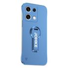 For Redmi Note 13 Pro Baking Varnish 360 Rotate Holder No Frame PC Phone Case(Blue) - 1