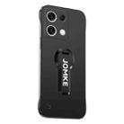 For Redmi Note 13 Pro Baking Varnish 360 Rotate Holder No Frame PC Phone Case(Black) - 1