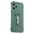 For Redmi Note 13 Pro+ Baking Varnish 360 Rotate Holder No Frame PC Phone Case(Green) - 1