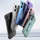 For Redmi Turbo 3 Baking Varnish 360 Rotate Holder No Frame PC Phone Case(Blue) - 2