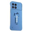 For Redmi K70 Ultra Baking Varnish 360 Rotate Holder No Frame PC Phone Case(Blue) - 1