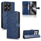 For Xiaomi 14T Honeycomb Dot Texture Leather Phone Case(Blue) - 1