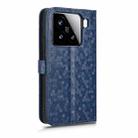 For Xiaomi 15 Honeycomb Dot Texture Leather Phone Case(Blue) - 3
