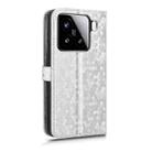 For Xiaomi 15 Honeycomb Dot Texture Leather Phone Case(Silver) - 3