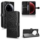 For Xiaomi 15 Ultra Honeycomb Dot Texture Leather Phone Case(Black) - 1