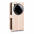 For Xiaomi 15 Ultra Honeycomb Dot Texture Leather Phone Case(Gold) - 3