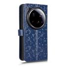For Xiaomi 15 Ultra Honeycomb Dot Texture Leather Phone Case(Blue) - 3