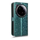 For Xiaomi 15 Ultra Honeycomb Dot Texture Leather Phone Case(Green) - 3