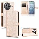 For Xiaomi Civi 5 Pro 5G Honeycomb Dot Texture Leather Phone Case(Gold) - 1