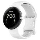 For Google Pixel Watch 3 45mm Official Silicone Watch Band(White) - 1