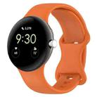 For Google Pixel Watch 3 45mm Official Silicone Watch Band(Orange) - 1