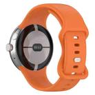 For Google Pixel Watch 3 45mm Official Silicone Watch Band(Orange) - 2