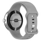 For Google Pixel Watch 3 45mm Official Silicone Watch Band(Grey) - 2