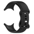 For Google Pixel Watch 3 45mm Official Silicone Watch Band(Black) - 2