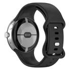 For Google Pixel Watch 3 45mm Official Silicone Watch Band(Black) - 3
