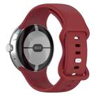 For Google Pixel Watch 3 45mm Official Silicone Watch Band(Red) - 2