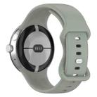 For Google Pixel Watch 3 45mm Official Silicone Watch Band(Grey Green) - 2