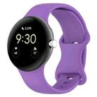 For Google Pixel Watch 3 45mm Official Silicone Watch Band(Purple) - 1