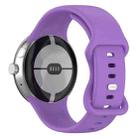 For Google Pixel Watch 3 45mm Official Silicone Watch Band(Purple) - 2