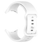 For Google Pixel Watch 3 41mm Official Silicone Watch Band(White) - 3
