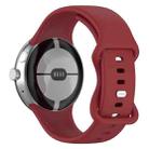 For Google Pixel Watch 3 41mm Official Silicone Watch Band(Red) - 2