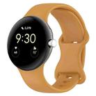 For Google Pixel Watch 3 41mm Official Silicone Watch Band(Yellow) - 1