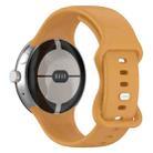 For Google Pixel Watch 3 41mm Official Silicone Watch Band(Yellow) - 2