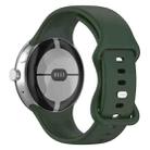 For Google Pixel Watch 3 41mm Official Silicone Watch Band(Dark Green) - 2