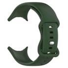 For Google Pixel Watch 3 41mm Official Silicone Watch Band(Dark Green) - 3
