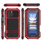 For iPhone 16 Pro Max R-JUST Life Waterproof Dustproof Shockproof Holder Phone Case(Red) - 2