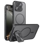 For iPhone 16 Pro Max NILLKIN CamShield Prop MagSafe Magnetic Translucent PC Phone Case(Black) - 4