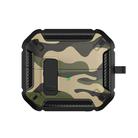 For Samsung Galaxy Buds3 / 3 Pro Camouflage Earphone Protective Case with Switch & Hook(Green) - 2