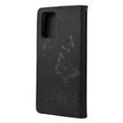 For Samsung Galaxy Note20 Ultra Butterflies Embossing Horizontal Flip Leather Case with Holder & Card Slots & Wallet(Black) - 3