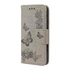 For Samsung Galaxy A01 Core Butterflies Embossing Horizontal Flip Leather Case with Holder & Card Slots & Wallet(Grey) - 2