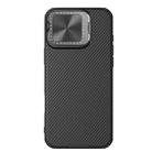 For iPhone 16 Pro Max NILLKIN Black Mirror Prop CD Texture Mirror Phone Case(Black) - 1