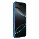 For iPhone 16 Pro Max NILLKIN Black Mirror Prop CD Texture Mirror Phone Case(Blue) - 3