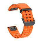 For Garmin 26mm Ocean Quick Release Silicone Watch Band(Orange) - 2