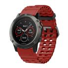 For Garmin 26mm Ocean Quick Release Silicone Watch Band(Wine Red) - 1