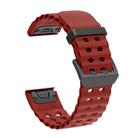 For Garmin 26mm Ocean Quick Release Silicone Watch Band(Wine Red) - 2