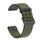 For Garmin 26mm Ocean Quick Release Silicone Watch Band(Army Green) - 2