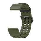 For Garmin 26mm Ocean Quick Release Silicone Watch Band(Army Green) - 3