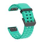 For Garmin 26mm Ocean Quick Release Silicone Watch Band(Teal Green) - 2