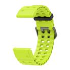 For Garmin 26mm Ocean Quick Release Silicone Watch Band(Grass Green) - 3